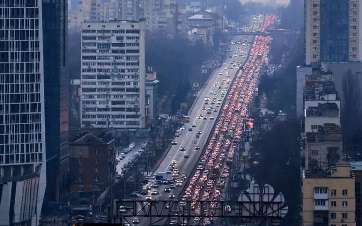 কিয়েভে কারফিউ জারি